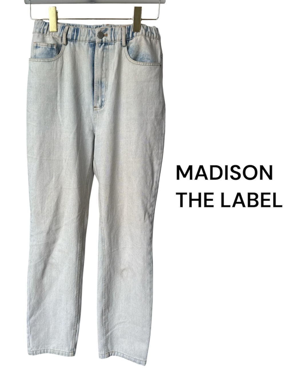 MADISON THE LABEL | Straight Taper | Light Wash Jeans | Small 24-26